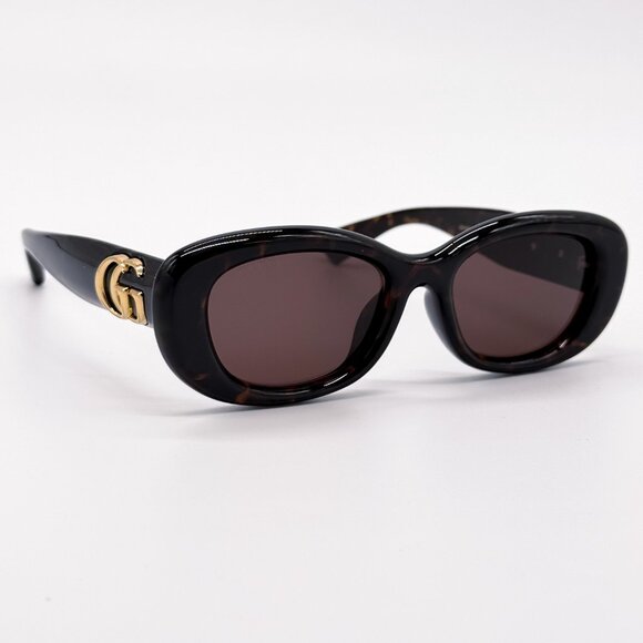 NEW GUCCI GG1829SK 002 DARK HAVANA WOMEN SUNGLASSES GUCCI - Picture 6 of 13